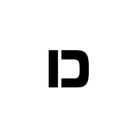 National Marker Co Individual Character Stencil 12in - Letter D PMC12-D